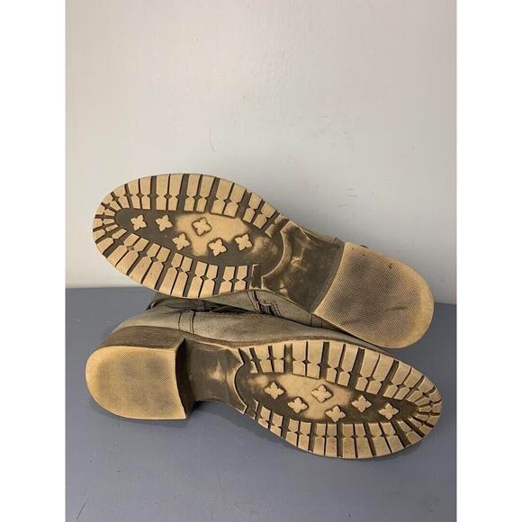 Womens Ankle Boots With Side Zipper & Buckle Detail Size 7.5 - Picture 8 of 8